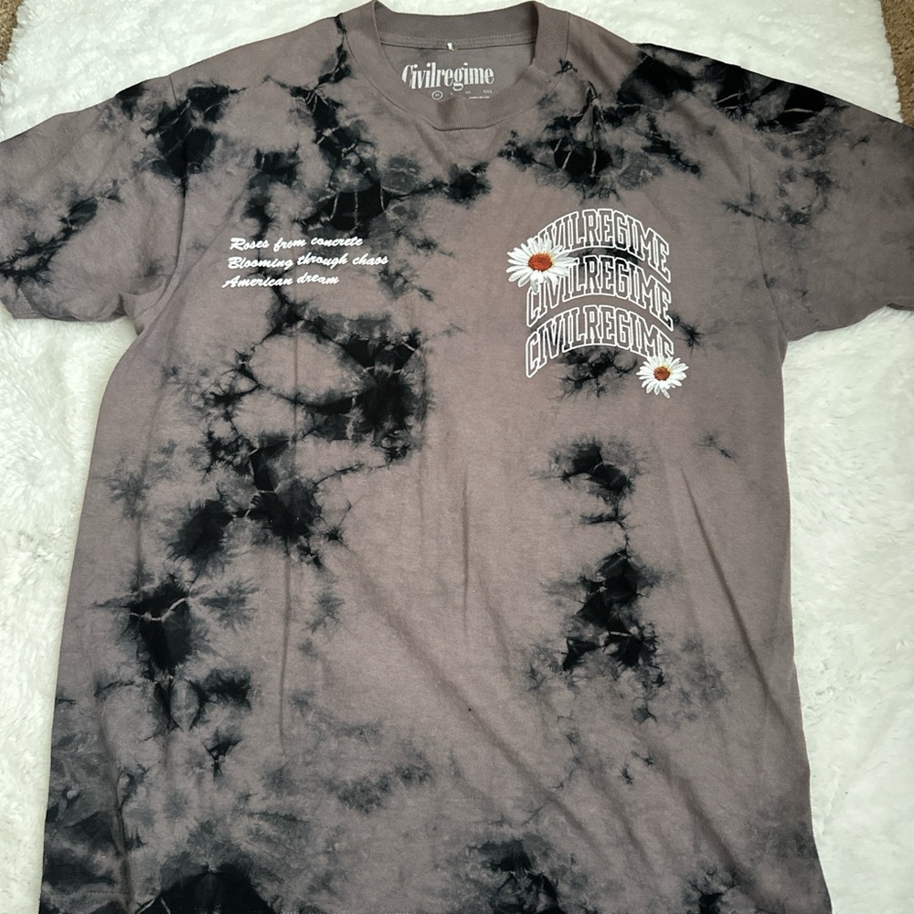 Civil Regime Black Tie-Dye Men's Tee